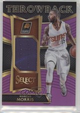 2016 Panini Select Throwback Memorabilia Purple Prizm /99 Marcus Morris #48 0f6