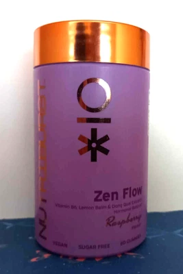 NUTRIBURST ZEN FLOW VIT B6 LEMON BALM DONG QUAI EXTRACT HORMONAL BALANCE 60 GUMM