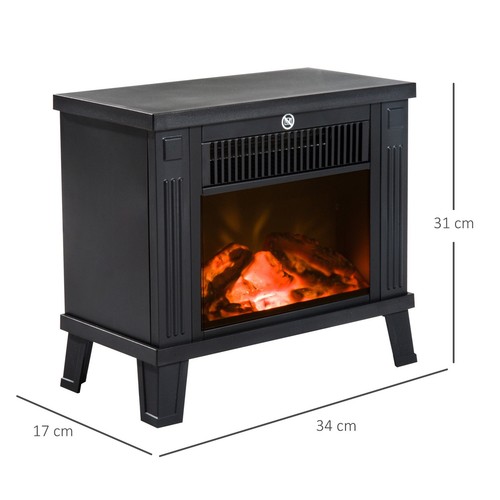 HOMCOM LED Chimenea Eléctrica Chimenea Estufa de Pared Chimenea de Pie Eléctrica 10 Tipos - Imagen 4 de 10