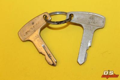 Vintage Kawasaki OEM Factory Pre Cut Motorcycle Key SET