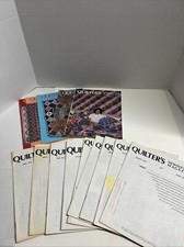 Lot of 14 QUILTER'S NEWSLETTER Magazines 1970's - 1980's