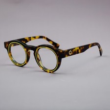 Retro Oval Acetate Eyeglass Frames Round Reading Glasses Men Women Nerd Full Rim