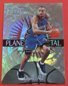 1997 METAL UNIVERSE GRANT HILL PLANET METAL SP INSERT RARE L@@K !!!