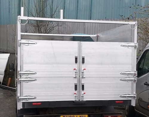 high sided tipper tree surgeon double alloy barn doors conversion tool boxes - Picture 6 of 9