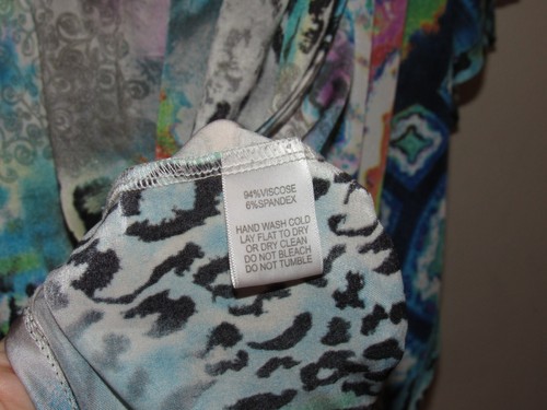 Alberto Makali Womens Top Large Tunic Floral Print Colorful Caftan Artsy Blouse - Picture 6 of 10