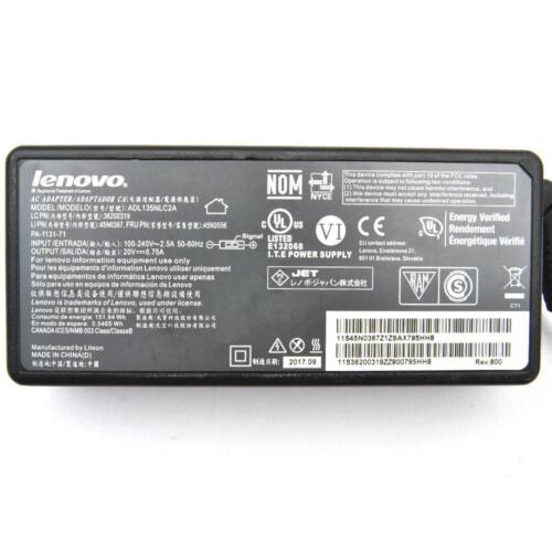 Cargador de CA genuino Lenovo Yoga 9 15IMH5 82DE 20V 6,75A - Imagen 2 de 3