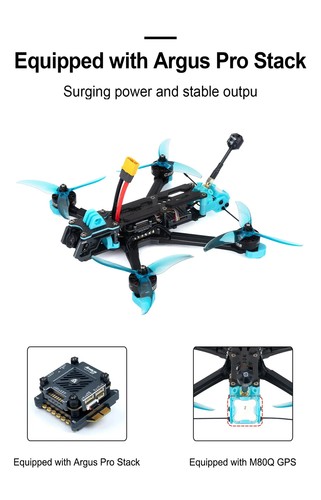 Axisflying Manta 5 SquareX/Manta5 DC FPV Drone 6S O4 Lite con GPS -PNP/ELRS/TBS - Foto 16 di 30
