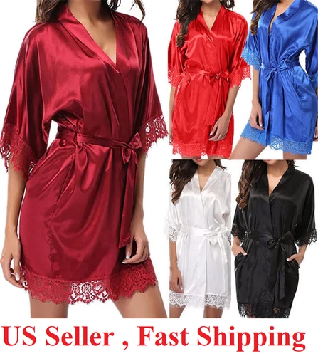 Sexy Robe Petites Lingerie Women Lace Dress Babydoll Nightgown Sleepwear pajamas