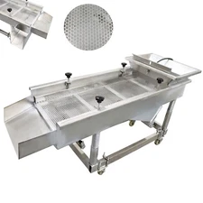 220V 150W 10MM Linear Vibrating Screen Stainless Steel Industry Shaker JG50-150