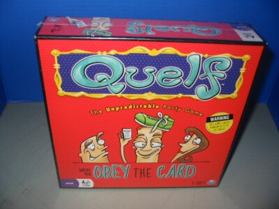 UELF Board Game Unpredictable Party Game Obey The Card Spin Master New 2012