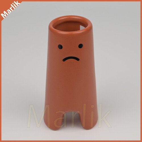 Ikea Frovaxt Mood Reflecting Vase Home Decor 5 ½ " Stoneware, Brown Orange, NEW - Picture 7 of 8
