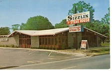 Vintage Postcard Panama City Western Sizzling Steak House c1972 -1555