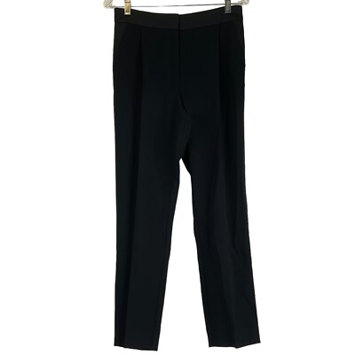 Marella Dress Pants Women's Size 4 Black Zambia Mid Rise Elasti Back $235 Nwt