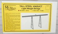 Micro Engineering 75-513, Tall Steel Viaduct Light Weight Bridge 150', HO Scale