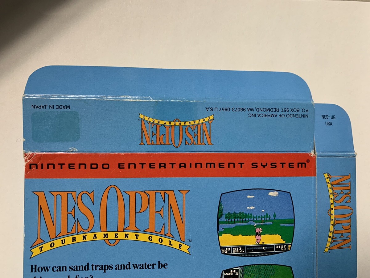 NES OPEN Tournament Golf Nintendo NES box only | eBay
