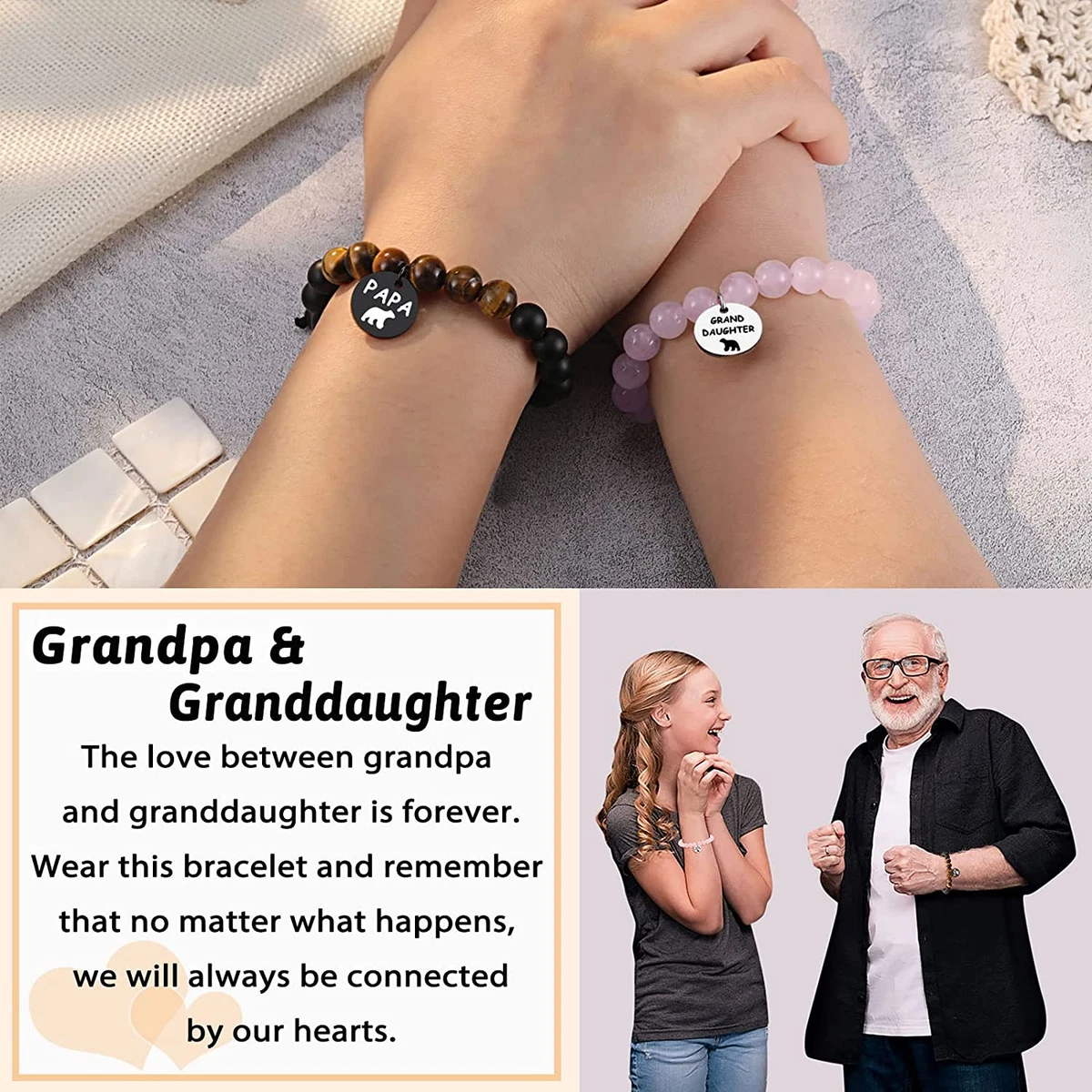 Granddaughter Gifts from Grandma, Cute Bracelets for Teen Girls