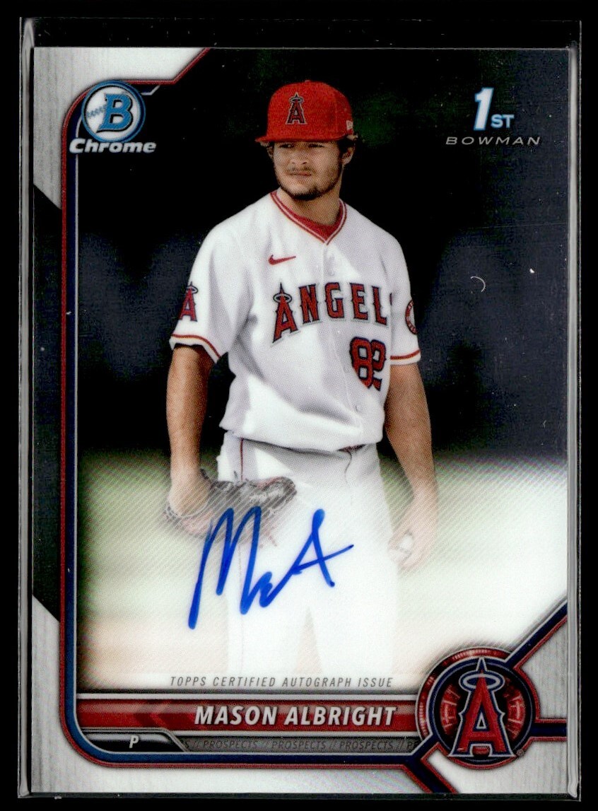 2022 Bowman Chrome Mason Auer Auto Tampa Bay Rays #CPA-MA