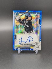Jose Rodriguez White Sox 2021 Bowman Chrome Sapphire Auto #BSPA-JRO 