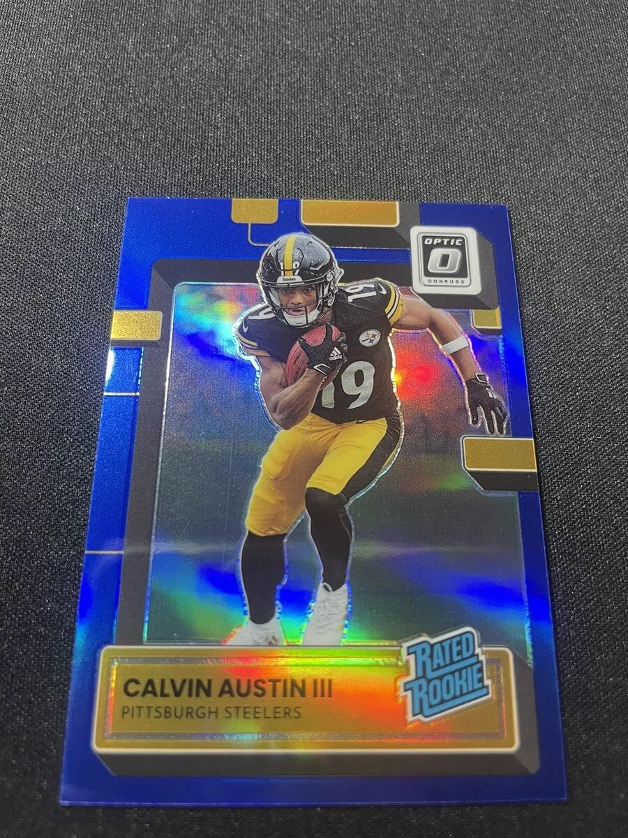 CALVIN AUSTIN III RC 2022 Panini Donruss Optic /179 Rated Blue Prizm #236