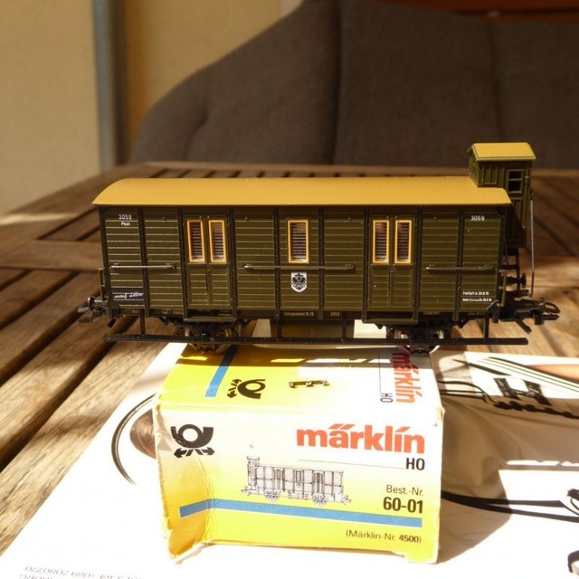 Museo postal carro Märklin 4500 PMS 60-01 h0 1:87 # Å