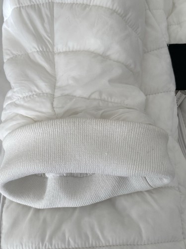 Guess Los Angeles Women’s White Puffer Jacket Coat Size XL Zip Front - Picture 15 of 18