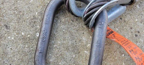 Eslinga de cuerda de alambre Liftall 122LBX8 X2, brida de 2 patas de 1/2" x 8 pies de largo - Imagen 10 de 14