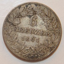 1841 German States- Baden 2 Kreuzer