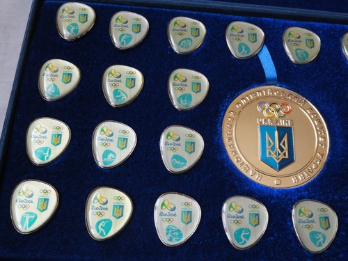 Olimpiadi 2016 Rio Ucraina NOC Set 28 spille distintivo - Foto 2 di 6
