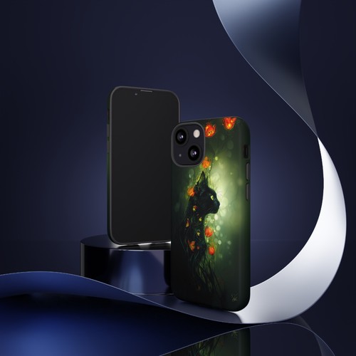 Cat Green Forest Flower Vines Phone Case for iPhone, Samsung Galaxy, Pixel - 第 71/175 張圖片