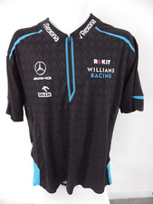 Williams Racing 2019 ROKiT  Mercedes AMG F1 Team Supplied Half Zip Polo Shirt XL