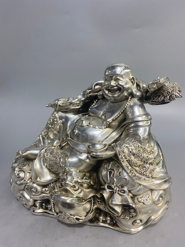 Exquisite precision lotus, white copper, golden toad, auspicious Buddha - Picture 2 of 9