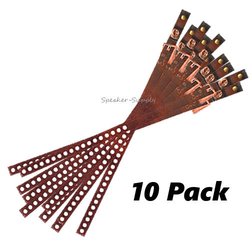 12" 12in Copper Ground Strap UL Pipe Grounding 10 Pack Straps