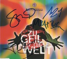 Die Fantastische Vier Autogramme signed CD-Cover "Zu Geil Für Diese Welt"