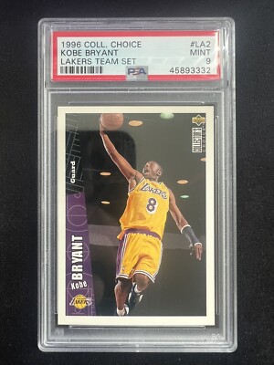 コービー・ブライアント 1996 Upper Deck RC PSA 9 1996 Upper Deck Collectors Choice RC Kobe Bryant Lakers Team
