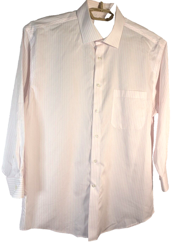 JoS. A. Camisa Bank Reserve Rayas Blanco/Rosa 16.5 - 32 - Imagen 1 de 5