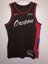 48 L NIKE VAPORKNIT PORTLAND TRAIL BLAZERS CITY EDITION OREGON BASKETBALL JERSEY