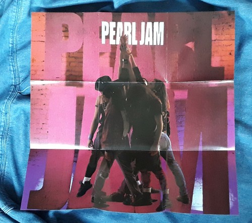 PEARL JAM Ten CD RARE 1991 AUS Epic (468884 2) SMEA matrix Folded poster insert - Picture 8 of 11