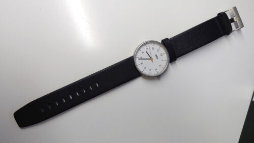 Braun ArmbandUhr BN0021 BKG weissSchwz Design Klassiker Germany Bauhaus, wie NEU - Bild 2 von 10
