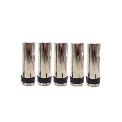 Push ON Cylindrical Nozzle Fit Binzel Mig Gun Gas MB24 24KD Parts Mig Torch 5PK