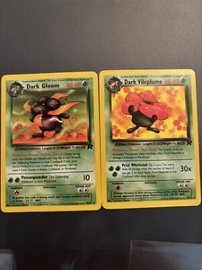 Dark Gloom 36/82 & Dark Vileplume 30/82- Pokémon -Team Rocket NM