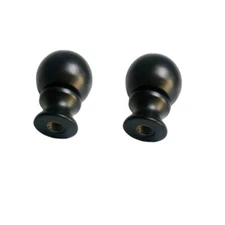2 Pcs Lamp Finials for Lamp Shades Cap Knob Decoration for Lamp Harp Black