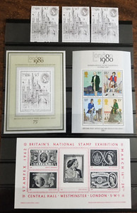 U.K. 3 Souvenir Sheets and 3 same singles(1962/1980)