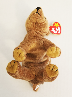TY Beanie Babies PECAN Baby Bear Cub April 15 1999 Brown Retired w