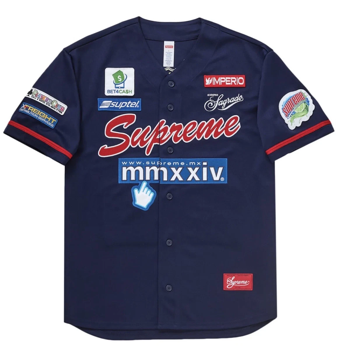 Supreme Jersey бейсбольная мужская одежда для активного отдыха