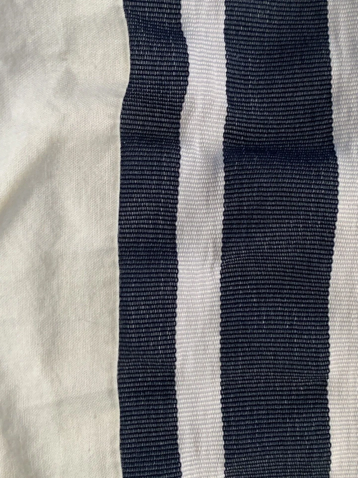 Tahari F/Q Duvet White With Blue Embroidered Border w/2 Shams 100% Cotton 88x84 - Image 2 of 4