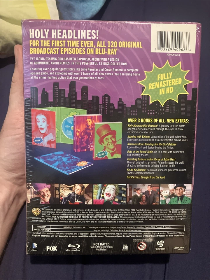 Batman: the Complete Television Series (Blu-ray) NEW Sealed! **US IMPORT** REG A - Image 3 of 4