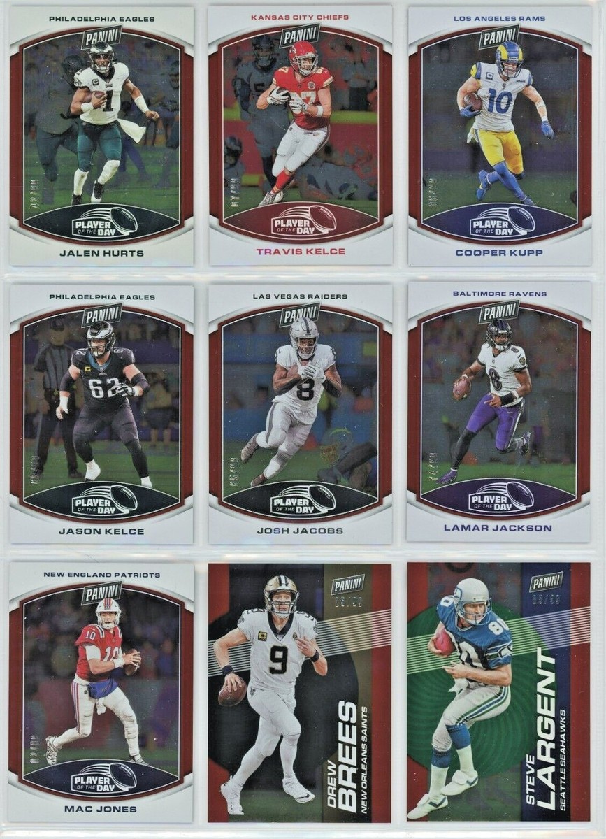 2023 Panini Player of the Day Football #/99 RED FOIL Pick a Player