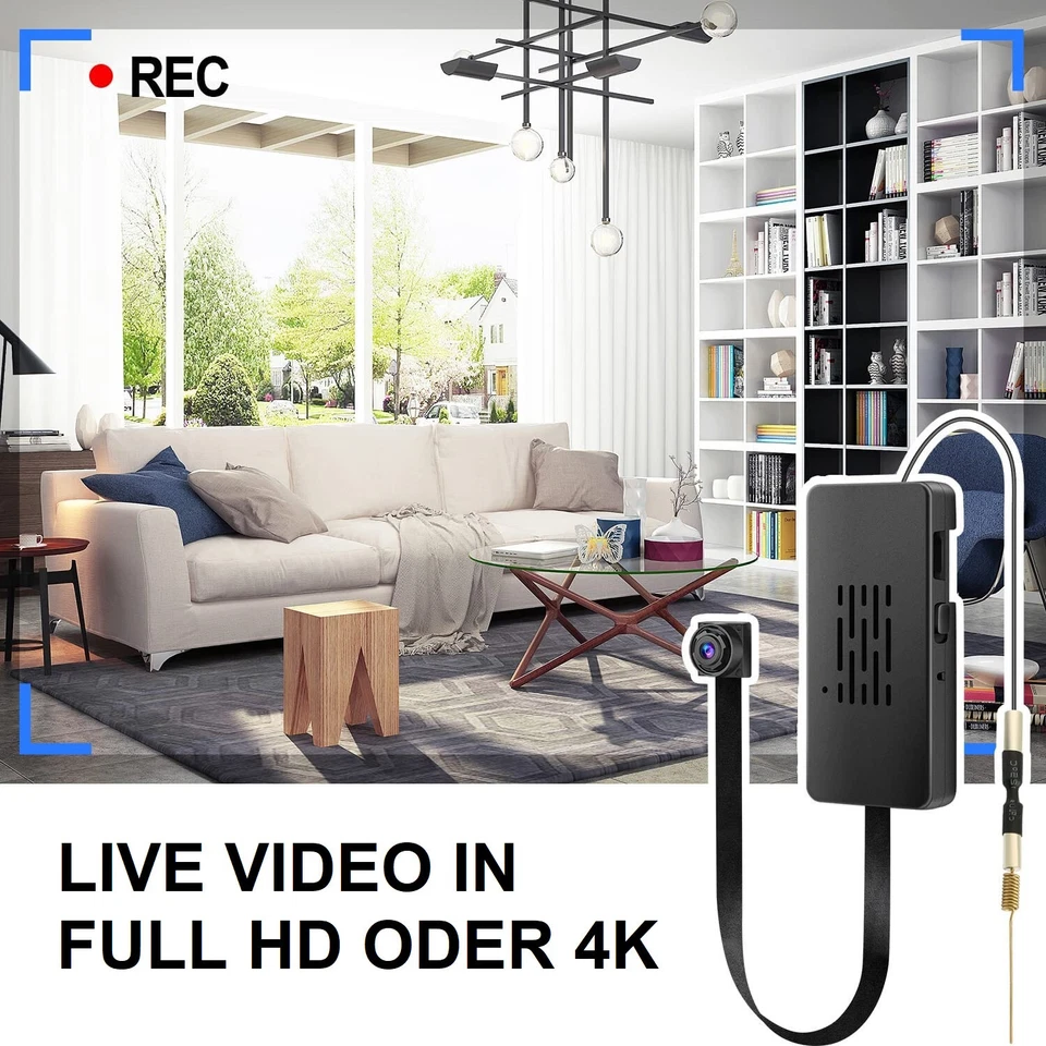 Mini IP Kamera 1080P Wireless WLAN 4K WiFi Camera Überwachungkamera Video Cam HD - Bild 4 von 4