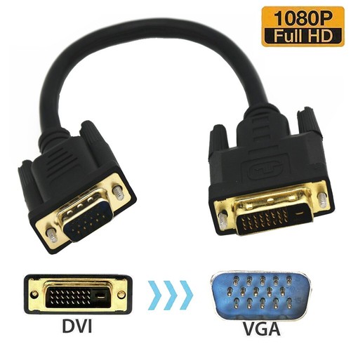 O33 DVI auf VGA Kabel 25cm DVI 24+1 Male to VGA Male für PC DVD Monitor HDTV - 第 6/13 張圖片