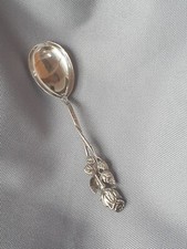 Zuckerl&ouml;ffel mit Rosenmotiv, Vintage, 800er Silber